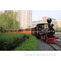 Amusement park rides outdoor steam track train